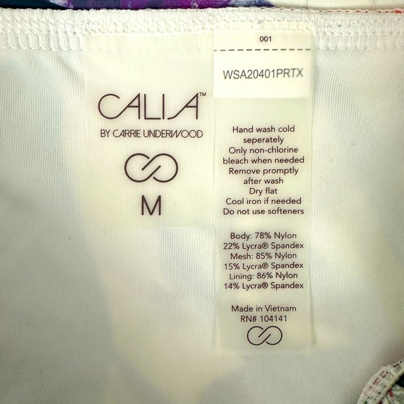 CALIA Tropical Mid Rise Boy Short Bikini Bottom with Weave Accent on Hip… - Picture 10 of 13